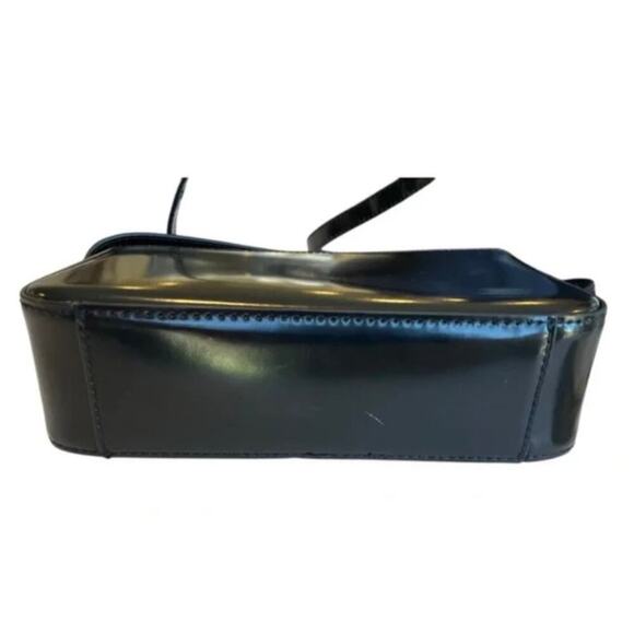 J.Crew Black Edie Italian Leather Crossbody Bag Black New! - Picture 5 of 7